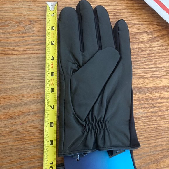 Isotoner genuine leather men's gloves size XL (fits L) extra warmth touchscreen - Picture 5 of 7